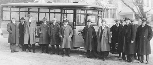 First Gasoline-Powered Bus